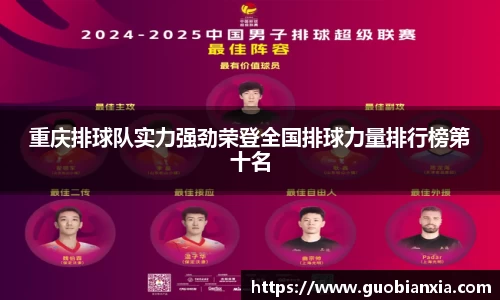 重庆排球队实力强劲荣登全国排球力量排行榜第十名